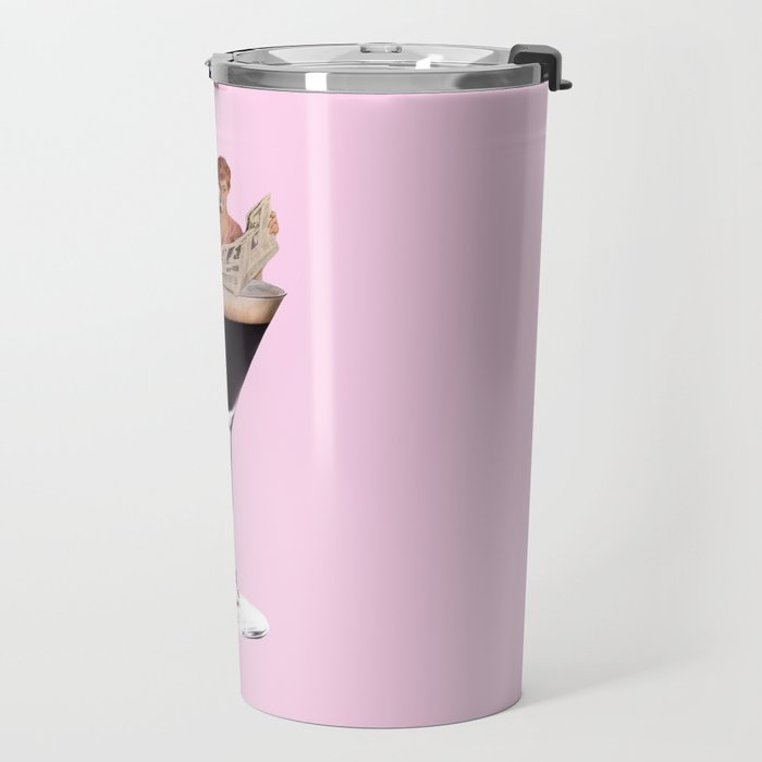 espresso martini 2 pink Travel Mug Gallery Image 2
