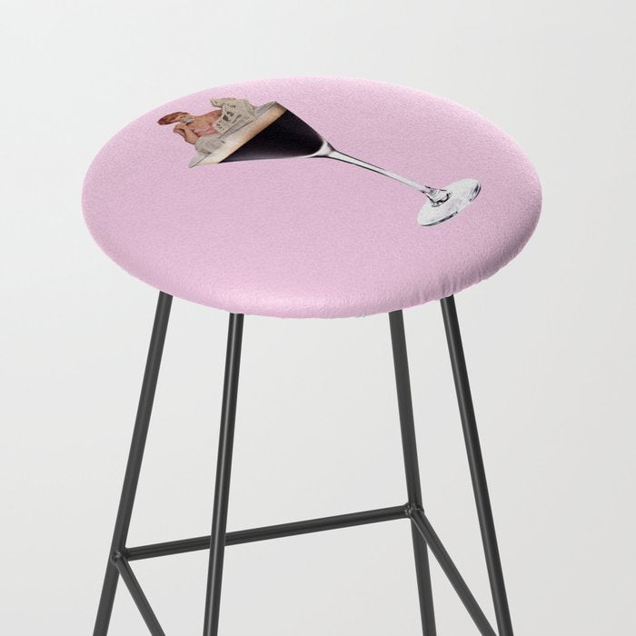 espresso martini 2 pink Stool Gallery Image 2