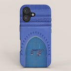Islamic Architecture Blue Turquoise Secret Doorway Beautiful Engravings iPhone Case Gallery Image 1