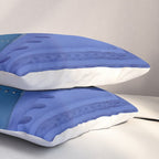 Islamic Architecture Blue Turquoise Secret Doorway Beautiful Engravings Pillow Sham Gallery Image 3