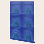 Islamic Architecture Blue Turquoise Secret Doorway Beautiful Engravings Wallpaper Gallery Image 2