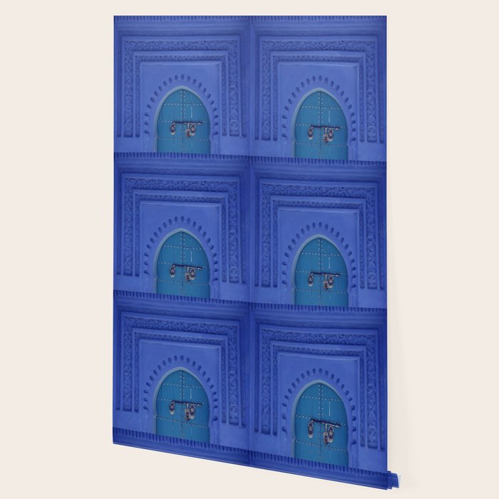 Islamic Architecture Blue Turquoise Secret Doorway Beautiful Engravings Wallpaper Gallery Image 2