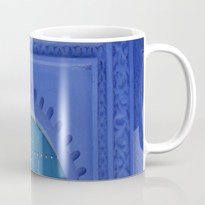 Islamic Architecture Blue Turquoise Secret Doorway Beautiful Engravings Coffee Mug Gallery Image 1