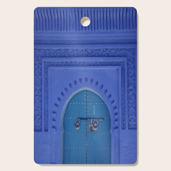 Islamic Architecture Blue Turquoise Secret Doorway Beautiful Engravings Cutting Board Gallery Image 1