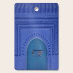 Islamic Architecture Blue Turquoise Secret Doorway Beautiful Engravings Cutting Board Gallery Image 1