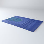 Islamic Architecture Blue Turquoise Secret Doorway Beautiful Engravings Rug Gallery Image 3