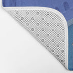 Islamic Architecture Blue Turquoise Secret Doorway Beautiful Engravings Bath Mat Gallery Image 2