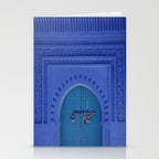Islamic Architecture Blue Turquoise Secret Doorway Beautiful Engravings Stationery Card Gallery Image 2