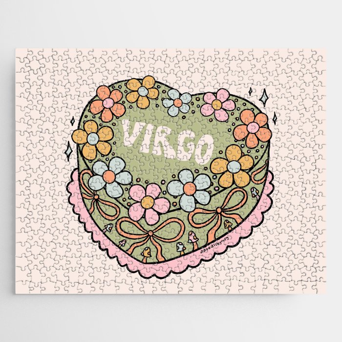 Virgo Heart Cake Jigsaw Puzzle Gallery Image 1