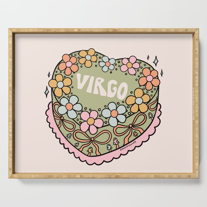 Virgo Heart Cake Serving Tray Gallery Image 1