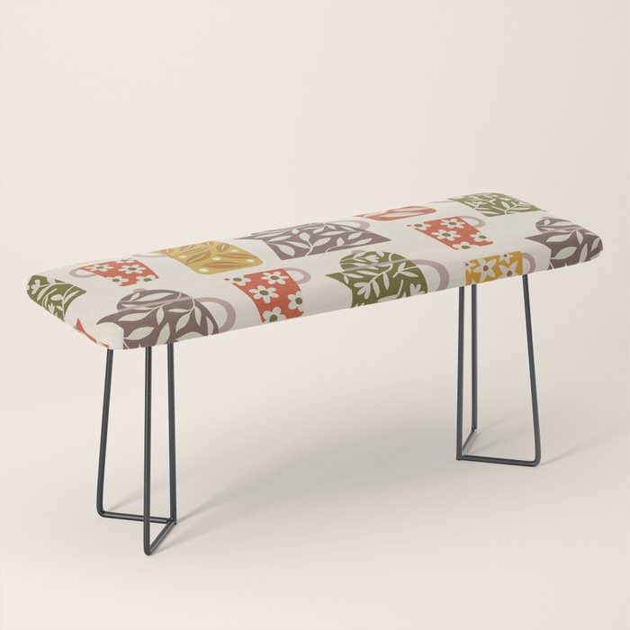 Buongiorno Retro Floral Coffee Bench Gallery Image 1