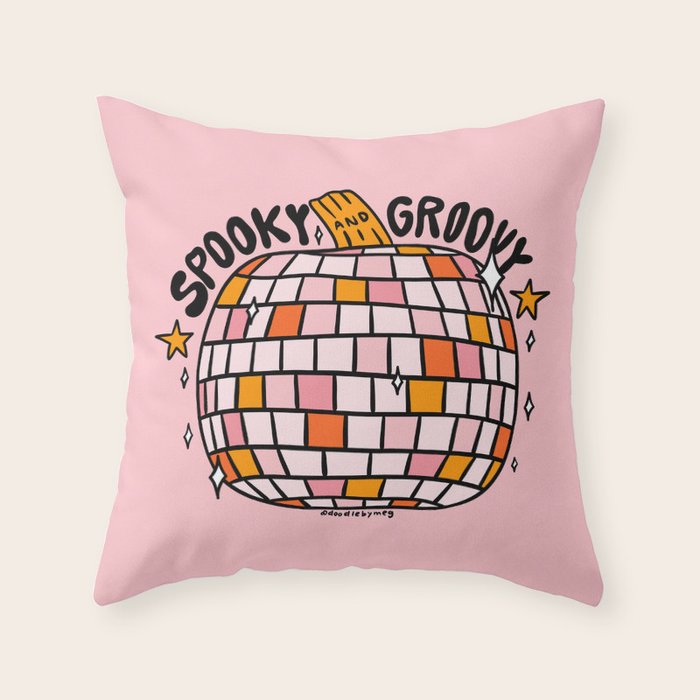 Spooky and Groovy Throw Pillow Gallery Image 6