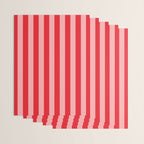 Bold Vertical Stripes Pattern (red/pink) Wrapping Paper Gallery Image 3