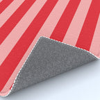 Bold Vertical Stripes Pattern (red/pink) Rug Gallery Image 4