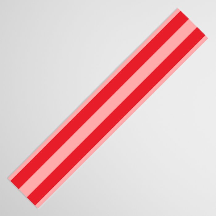 Bold Vertical Stripes Pattern (red/pink) Table Runner Gallery Image 3