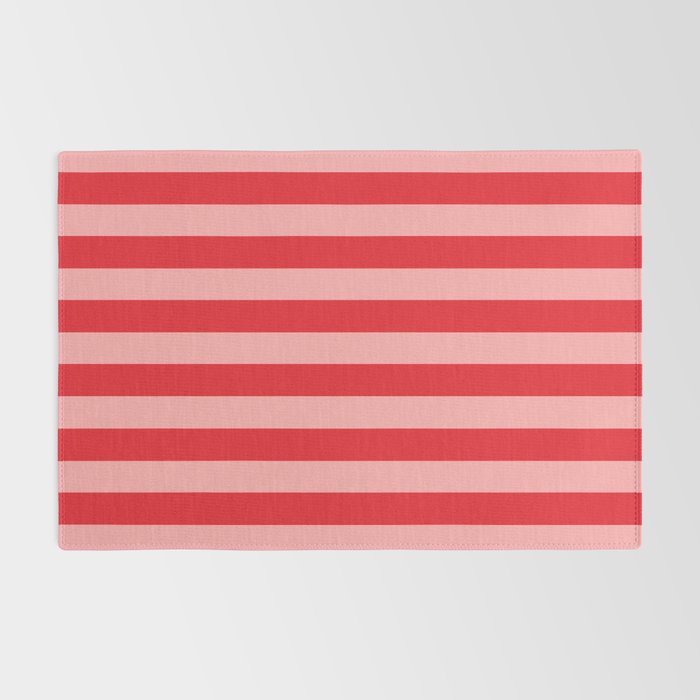Bold Vertical Stripes Pattern (red/pink) Rug Gallery Image 2