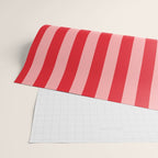 Bold Vertical Stripes Pattern (red/pink) Wrapping Paper Gallery Image 2