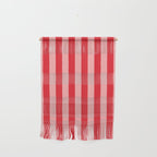 Bold Vertical Stripes Pattern (red/pink) Wall Hanging Gallery Image 1