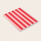 Bold Vertical Stripes Pattern (red/pink) Notebook Gallery Image 3