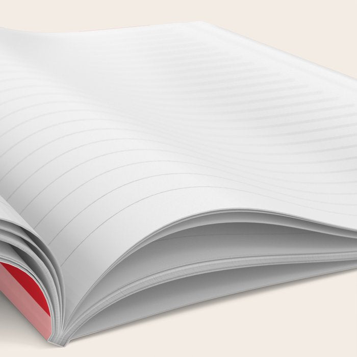 Bold Vertical Stripes Pattern (red/pink) Notebook Gallery Image 2