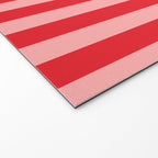 Bold Vertical Stripes Pattern (red/pink) Welcome Mat Gallery Image 2