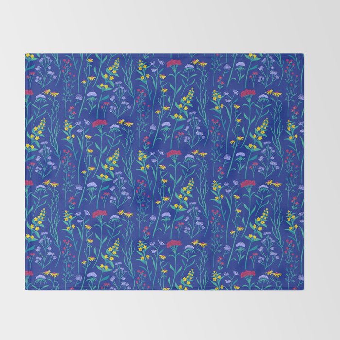 Wildflowers Throw Blanket Gallery Image 2