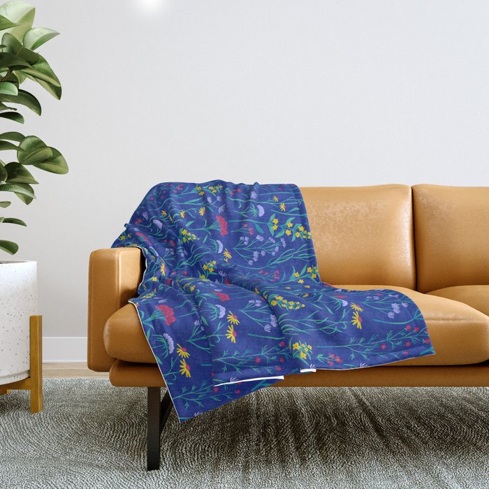 Wildflowers Throw Blanket Gallery Image 1