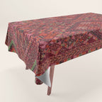 Vibrant Moroccan Kilim Pattern Tablecloth Gallery Image 1