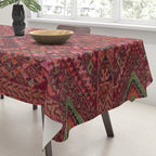 Vibrant Moroccan Kilim Pattern Tablecloth Gallery Image 3