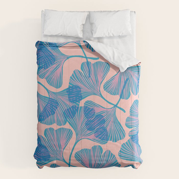 Abstraction_Ginkgo_Pattern_Minimalism_002 Comforter Gallery Image 6