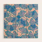 Abstraction_Ginkgo_Pattern_Minimalism_002 Wood Wall Art Gallery Image 1