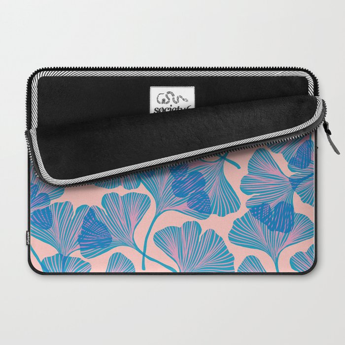 Abstraction_Ginkgo_Pattern_Minimalism_002 Laptop Sleeve Gallery Image 2