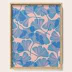 Abstraction_Ginkgo_Pattern_Minimalism_002 Serving Tray Gallery Image 1