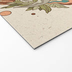 Lost Portal: Parasaurolophus | Retro Rainbow Palette | Dinosaur Science Fiction Art Welcome Mat Gallery Image 2