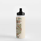 Lost Portal: Parasaurolophus | Retro Rainbow Palette | Dinosaur Science Fiction Art Water Bottle Gallery Image 2