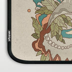 Lost Portal: Parasaurolophus | Retro Rainbow Palette | Dinosaur Science Fiction Art Laptop Sleeve Gallery Image 3