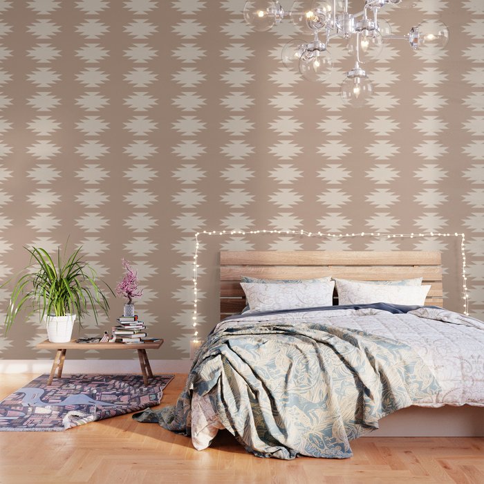 Geometric Southwestern Minimalism - Neutral Natural Beige Wallpaper Gallery Image 3