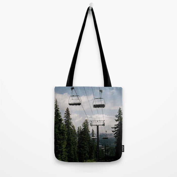 Forest Chairlift Tote Bag Gallery Image 2