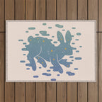 Lepus Constellation: Pastel Outdoor Rug Gallery Image 1