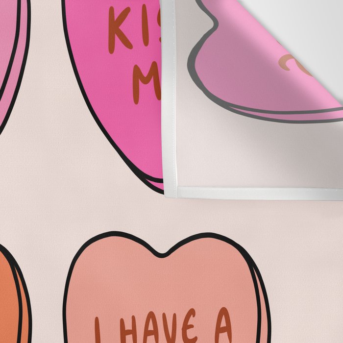 Conversation Hearts Wall Tapestry Gallery Image 3