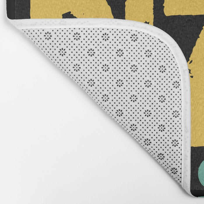 Funny I Wonder If Pizza Thinks About Me Too Bath Mat Gallery Image 2