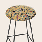 Kermina  Suzani  Antique Uzbekistan Embroidery Print Stool Gallery Image 2