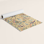 Kermina  Suzani  Antique Uzbekistan Embroidery Print Yoga Mat Gallery Image 2