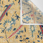 Kermina  Suzani  Antique Uzbekistan Embroidery Print Wall Tapestry Gallery Image 3