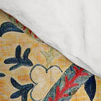 Kermina  Suzani  Antique Uzbekistan Embroidery Print Comforter Gallery Image 4