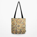 Kermina  Suzani  Antique Uzbekistan Embroidery Print Tote Bag Gallery Image 2