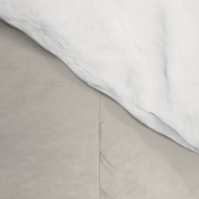 Liquid Swirl Contemporary Abstract Pattern in Mushroom Cream Comforter Gallery Image 4