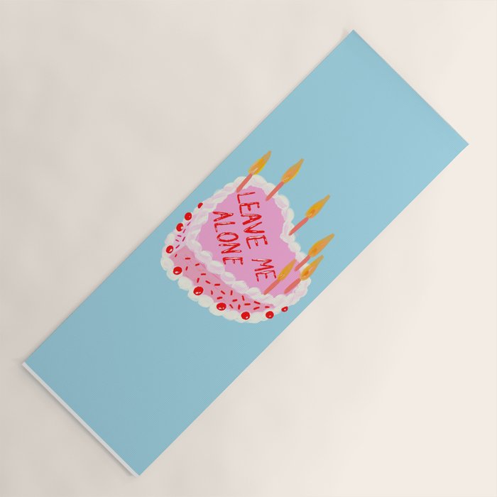 Leave Me Alone Yoga Mat Gallery Image 1
