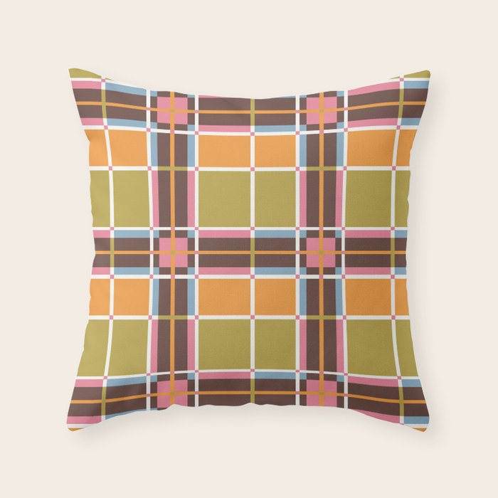Bold Lines and Blocks Throw Pillow Gallery Image 1