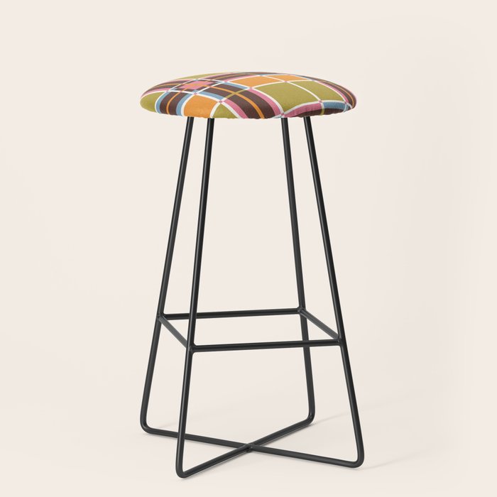 Bold Lines and Blocks Stool Gallery Image 1